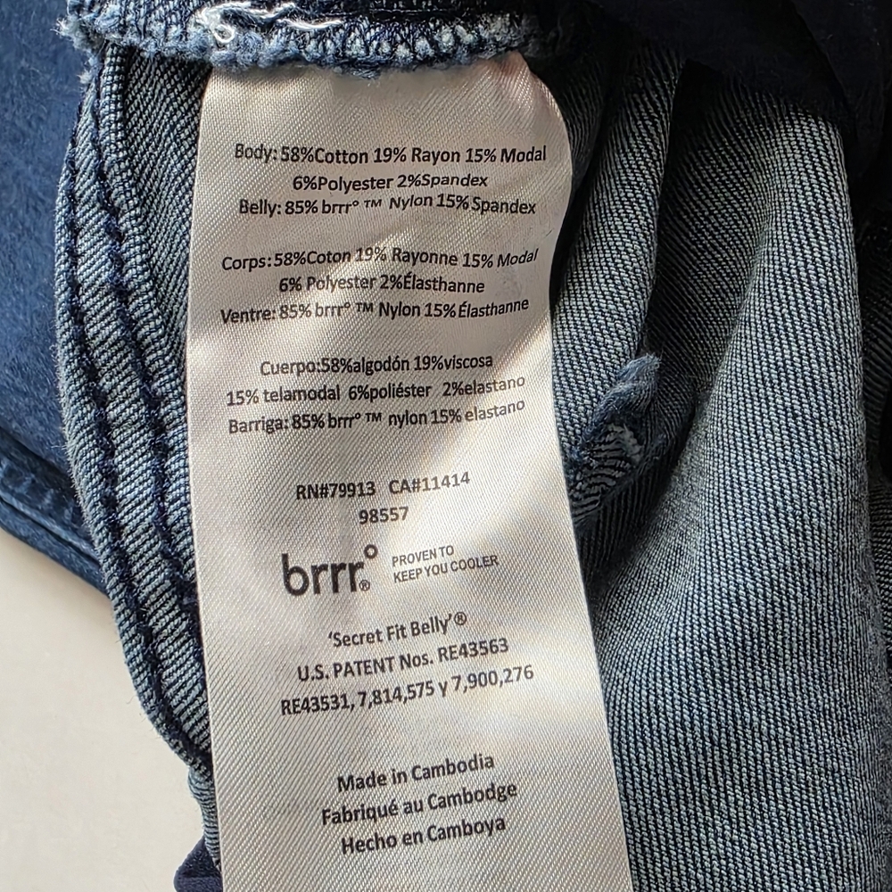Indigo Blue Maternity Jeans XL NWT - Picture 6 of 11